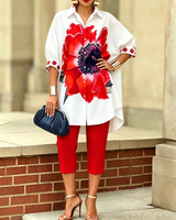 Xaviera - Boho-Zweiteiler mit Soft-Touch in Rot
