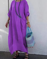 Leonore - Luftiges Oversized Kleid in Lila (Fast ausverkauft)