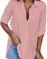 Denista | Damen Bluse fest in Rosa