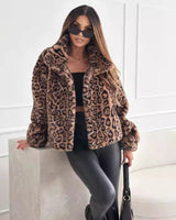 Fleecejacke mit Leopardenmuster - Nani in Gedruckt
