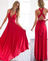 Kerensa | Elastisches Wickelkleid mit Riemen in Rot