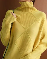 Marcelle | Chunky Rollkragenpullover in Gelb