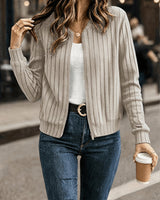 Nalia – Strickjacke Mit Einem Ärmel in Aprikose