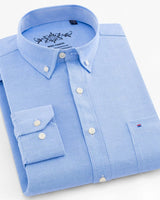 Albert | Klassisches gestreiftes Hemd in Blau