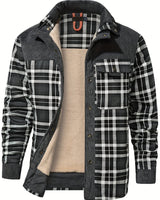 Dalmas - Lässige Winter Jacke im Karo Schau in Grau