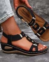Avellan - Sandalen mit offener Zehenpartie in Schwarz