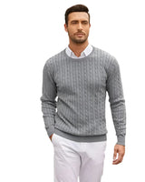 Theo – Casual Pullover für Herren in Grau