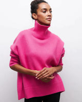 Lässiger Strickpullover -OLIVIA in Rosa