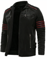 ADRIAN - Winterjacke im Retro-Stil in Schwarz