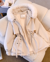 AVIANNA - Winterjacke mit Fellkapuz in Weiß