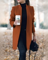 Savannah - Stilvoller langer Blazer in Orange
