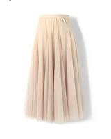 Maleah - Eleganter Faltenrock in Beige