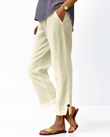 Kassia - Hose mit lockerer Passform in Beige