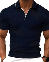 Florence - Polo-Shirt im zeitgemäßen Design in Dunkelblau