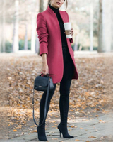 Savannah - Stilvoller langer Blazer in Rosa