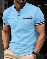 Teodor - Modernes und einfaches Poloshirt in Blau