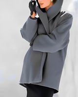 Elian - Schicker und warmer Mantel in Grau