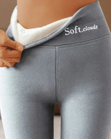 Seffia - Bequeme Leggings in Hellgrau
