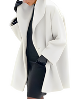 Elian - Schicker und warmer Mantel in Creme