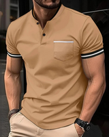 Teodor - Modernes und einfaches Poloshirt in Khaki