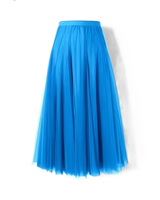 Maleah - Eleganter Faltenrock in Hellblau