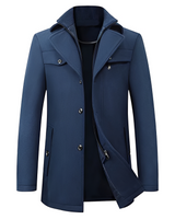 Andrew - Eleganter und wärmender Mantel in Marineblau