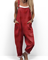 Gladys - Eleganter und komfortabler Jumpsuit in Rot