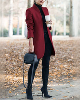 Savannah - Stilvoller langer Blazer in Rot