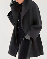 Elian - Schicker und warmer Mantel in Schwarz