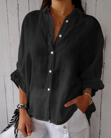 Reena - Bequemes und legeres Shirt in Schwarz