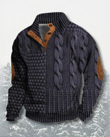 Ronald - Bequemer und warmer Pullover in Dunkelgrau