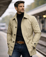 Adrian - Stilvoller Herrenmantel in Beige