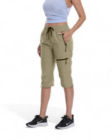 Norelia | Leichte Outdoor-Caprihose in Beige