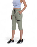 Norelia | Leichte Outdoor-Caprihose in Grün