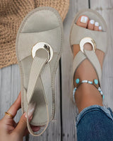 Luna | Bequeme Küstensandalen mit ergonomischem Fußbett in Beige