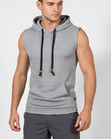 Ärmelloses Sportshirt Mit Kapuze - Hoodryve in Hellgrau