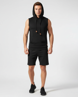 Ärmelloses Sportshirt Mit Kapuze - Hoodryve in Schwarz