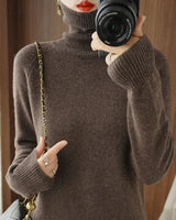 Jessel - Bequemer Damenrollkragenpullover in Braun
