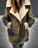 BRYNN - Kuschelige Winterjacke in Grün