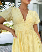 ROSA | SOMMER KLEID in Gelb
