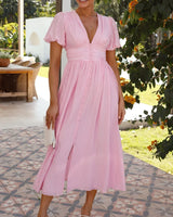 ROSA | SOMMER KLEID in Rosa