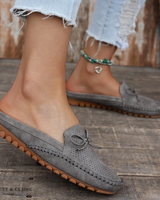 Luna | Bequemer orthopädischer Slip-On Schuh für Damen in Grau