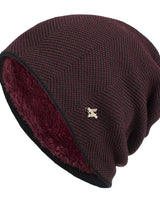 Qinch – Mit Fleece gefütterte Wintermütze in Rot
