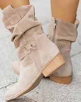 Drune | Elegante Stiefel für Damen in Khaki