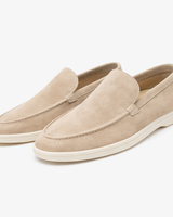 Lynor - Samtige Slipper in Beige