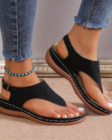 Bibiana | Damen Orthopädische Sandalen Bequem Sommer in Schwarz