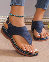 Bibiana | Damen Orthopädische Sandalen Bequem Sommer in Blau