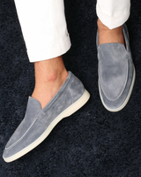 Herren Loafers | Klassische Slipper | Weiche Oberfläche mit samtiger Textur & Elegantes Design in Yacht blau