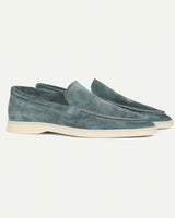 Herren Loafers | Klassische Slipper | Weiche Oberfläche mit samtiger Textur & Elegantes Design in Helles Türkis