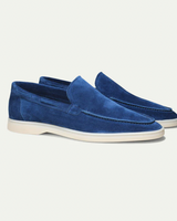 Herren Loafers | Klassische Slipper | Weiche Oberfläche mit samtiger Textur & Elegantes Design in Marineblau